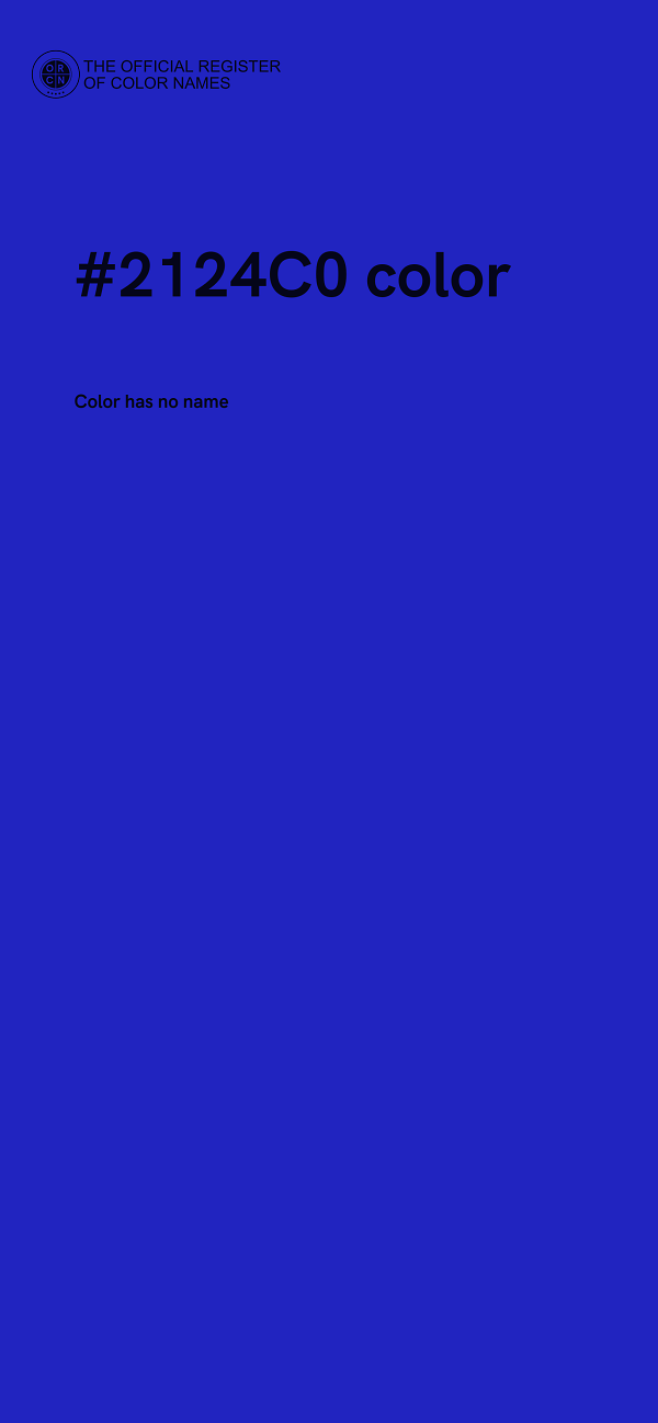 #2124C0 color image