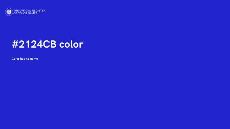 #2124CB color image