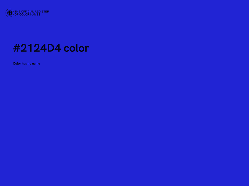 #2124D4 color image