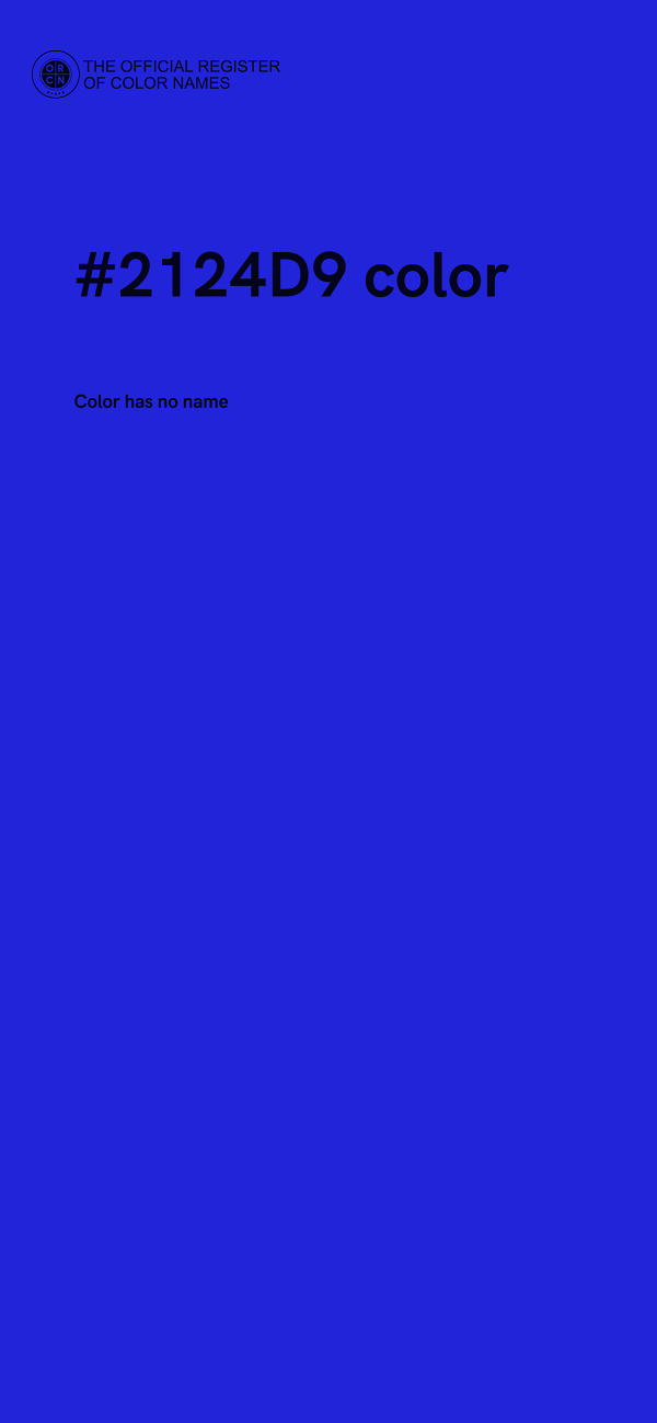#2124D9 color image