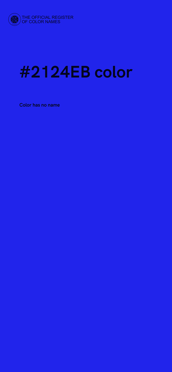 #2124EB color image