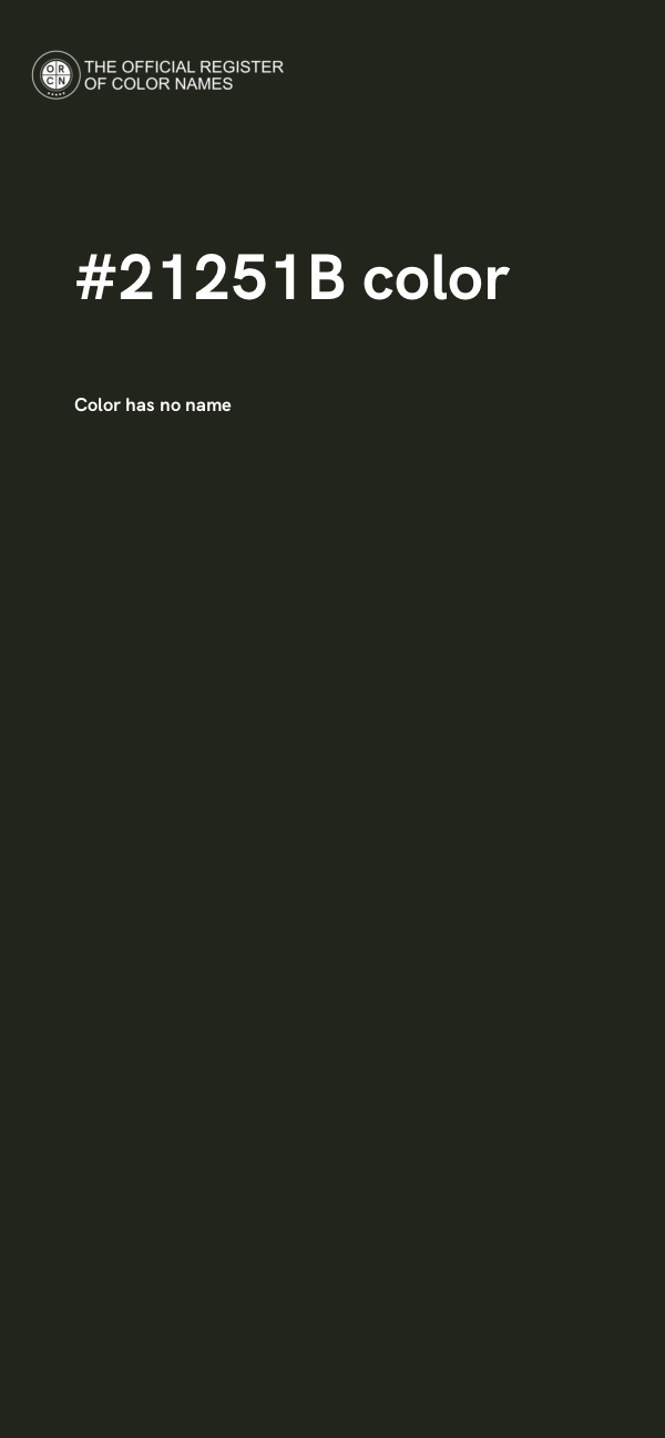 #21251B color image