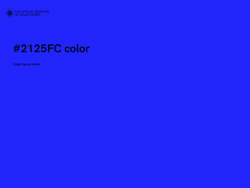 #2125FC color image