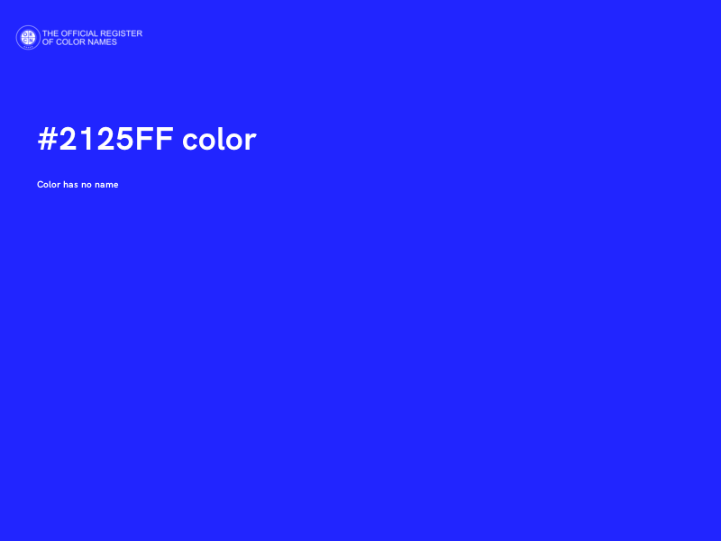 #2125FF color image