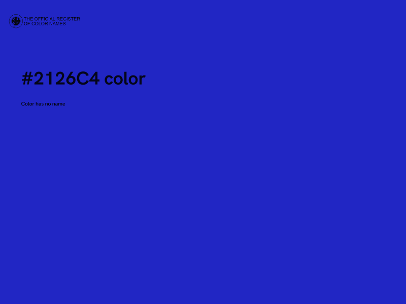 #2126C4 color image