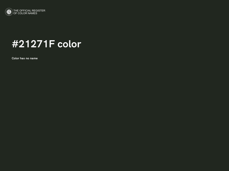 #21271F color image
