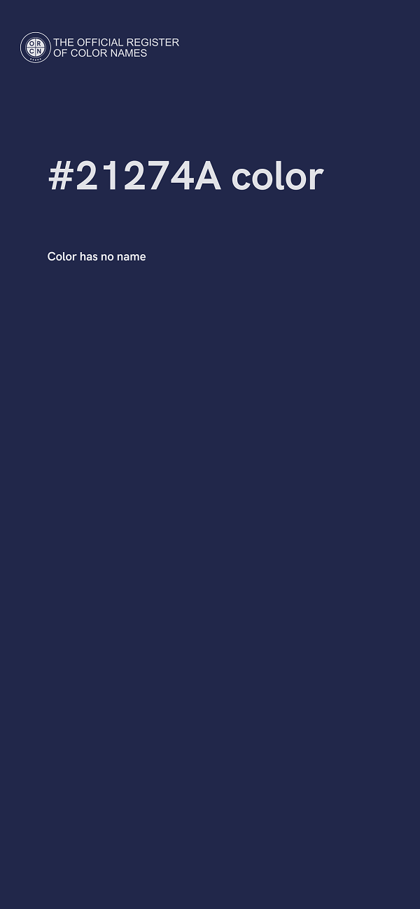 #21274A color image