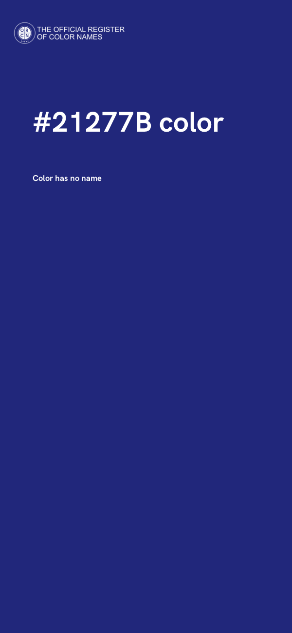 #21277B color image