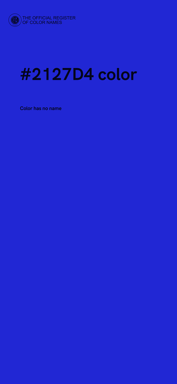 #2127D4 color image