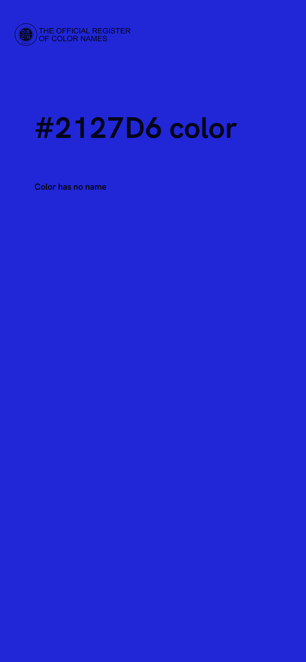 #2127D6 color image