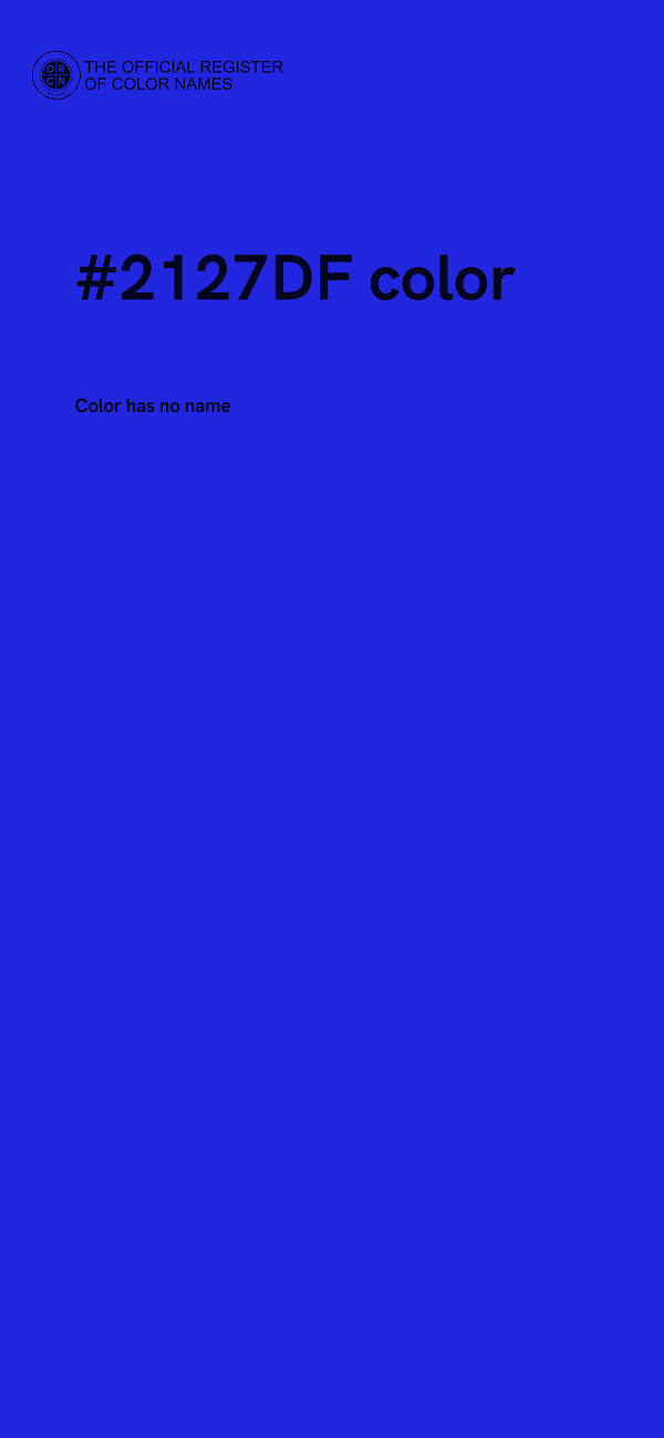 #2127DF color image