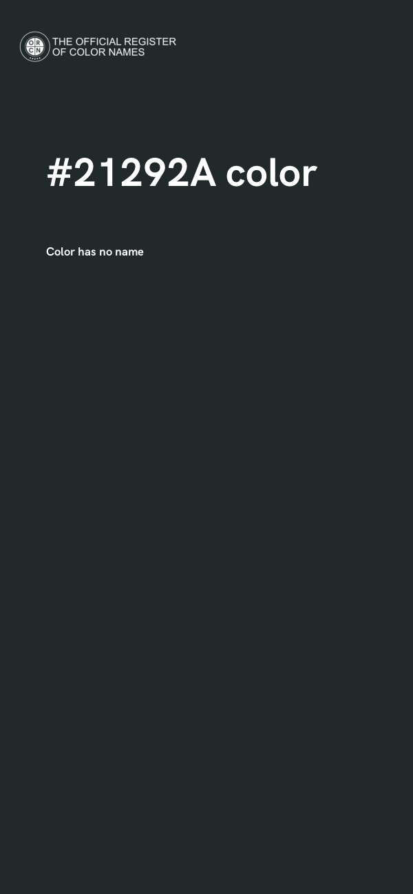 #21292A color image
