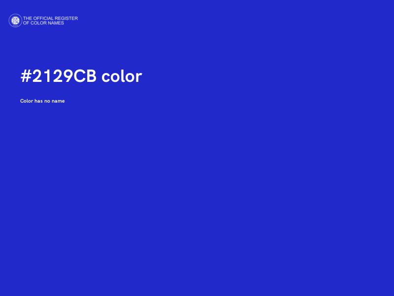 #2129CB color image