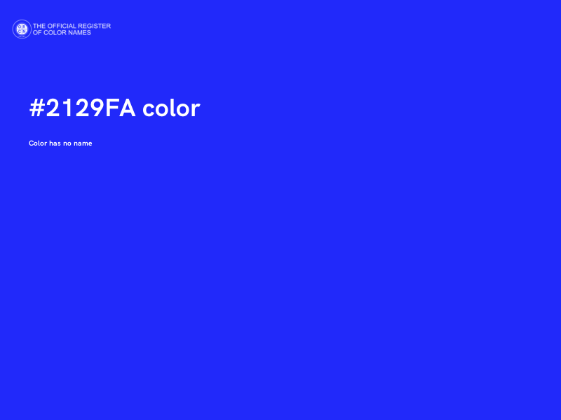 #2129FA color image