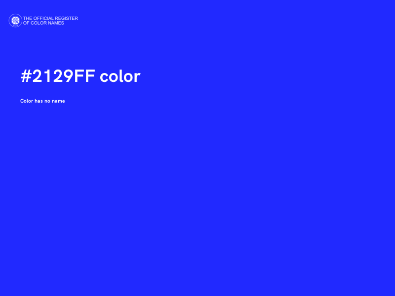 #2129FF color image