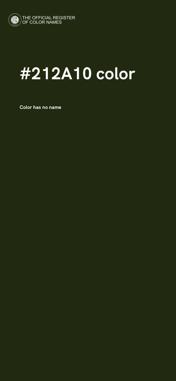 #212A10 color image