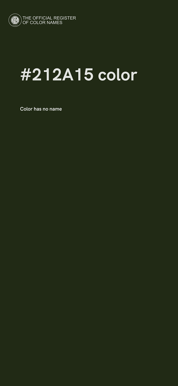 #212A15 color image