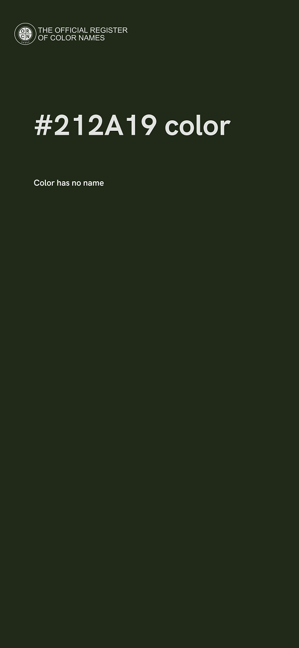 #212A19 color image
