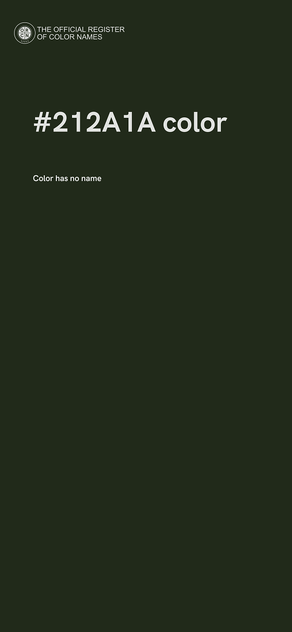 #212A1A color image