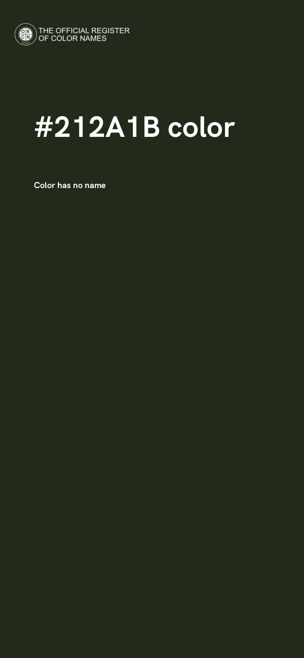 #212A1B color image