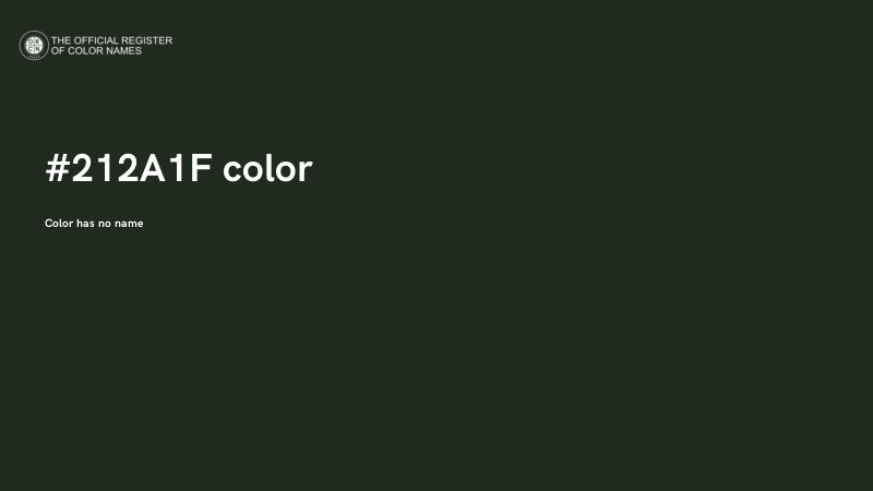 #212A1F color image