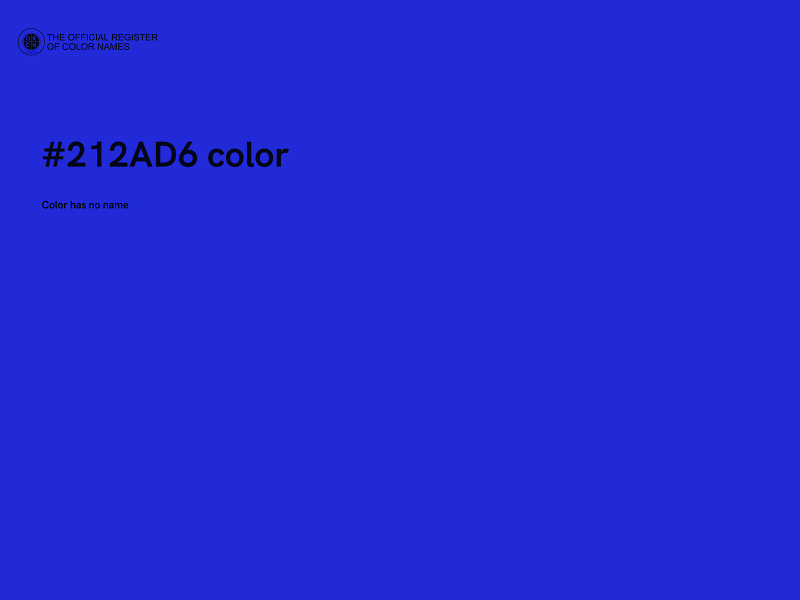 #212AD6 color image