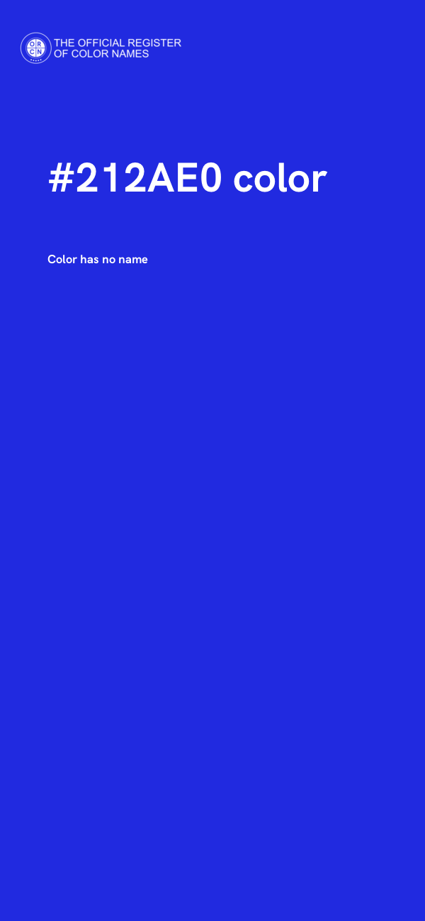 #212AE0 color image