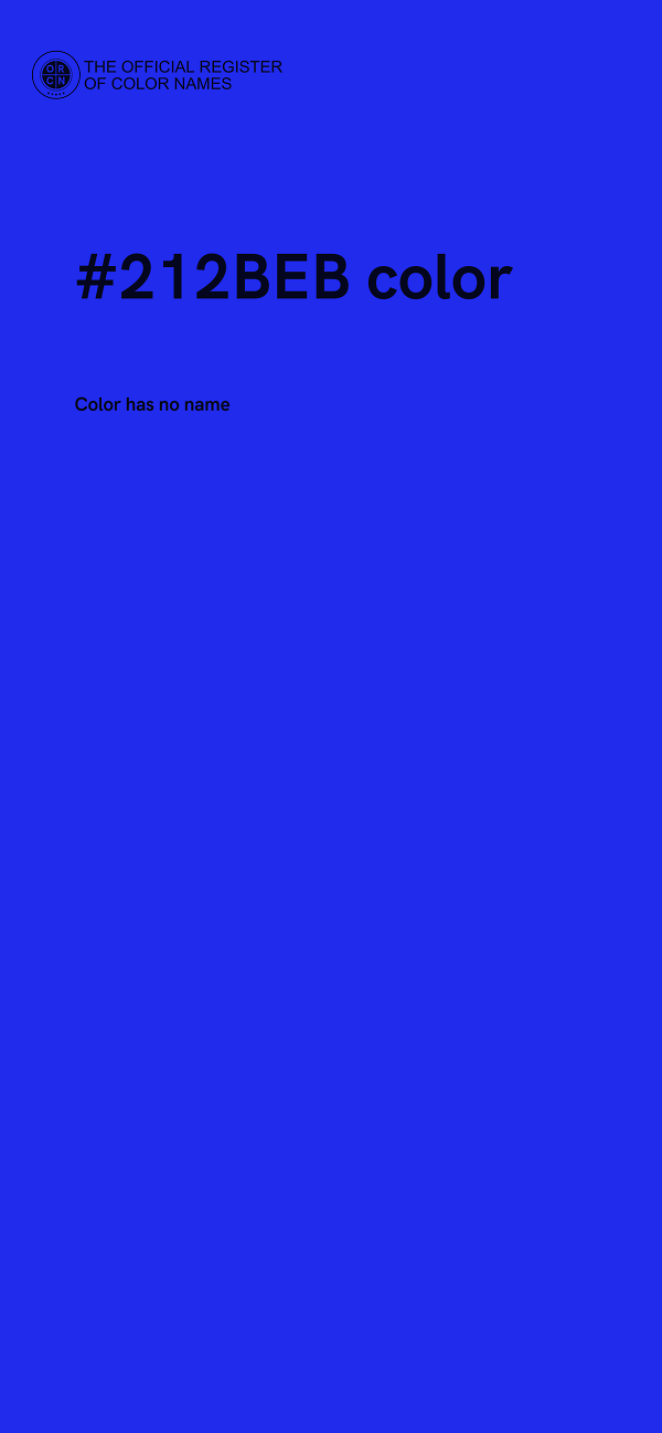 #212BEB color image