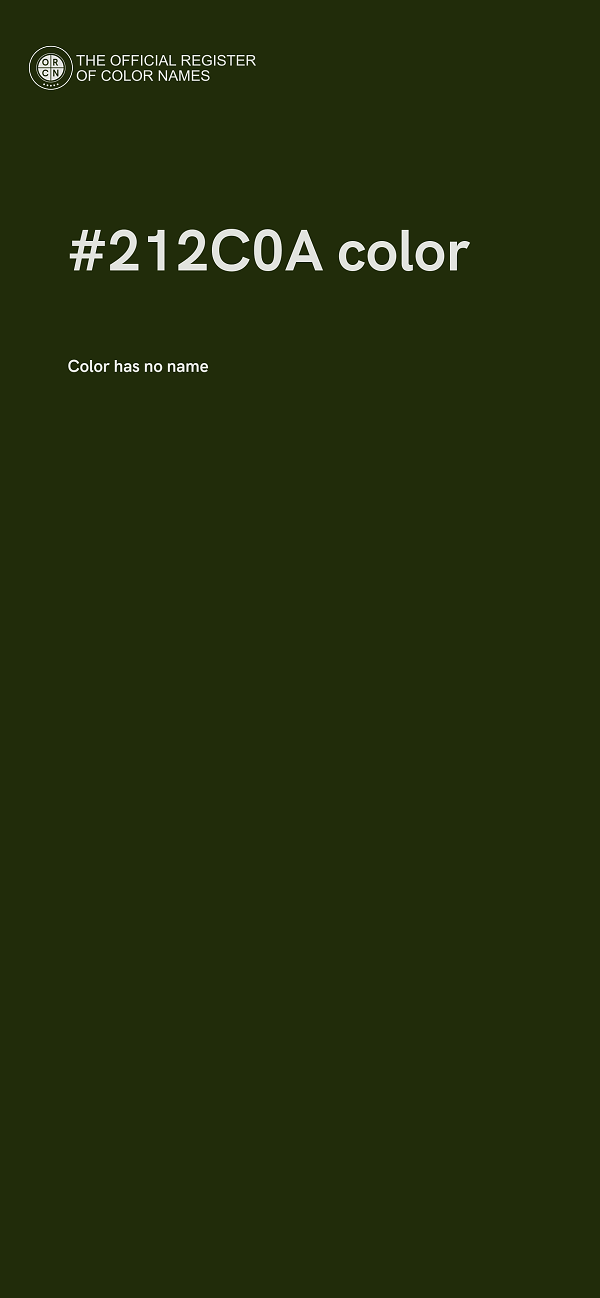 #212C0A color image