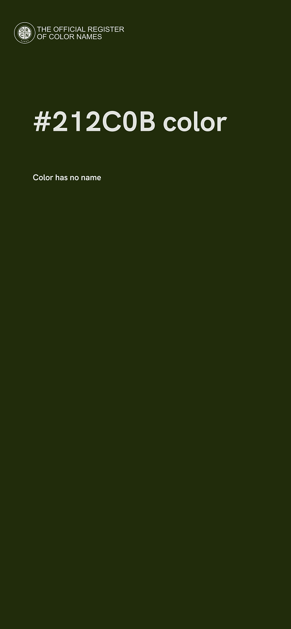 #212C0B color image