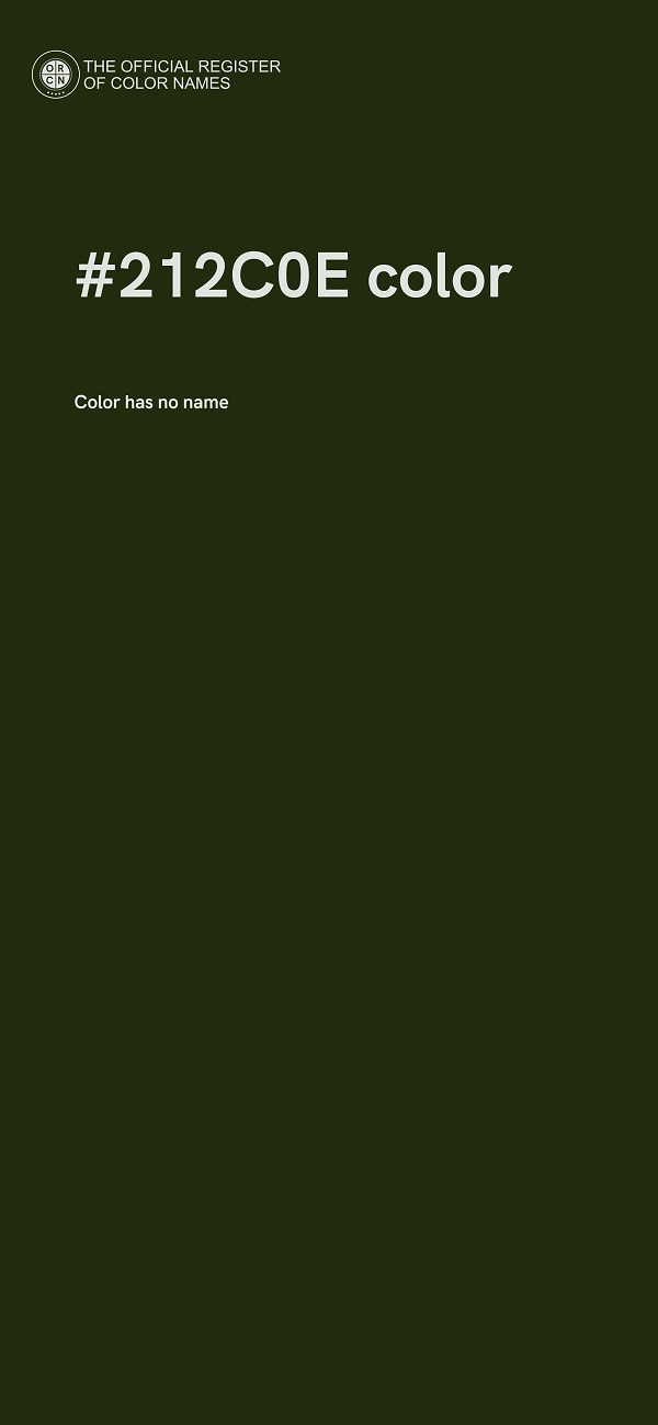 #212C0E color image
