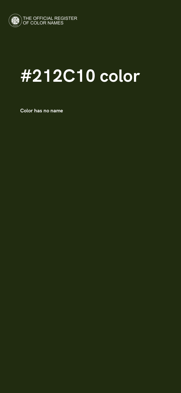 #212C10 color image