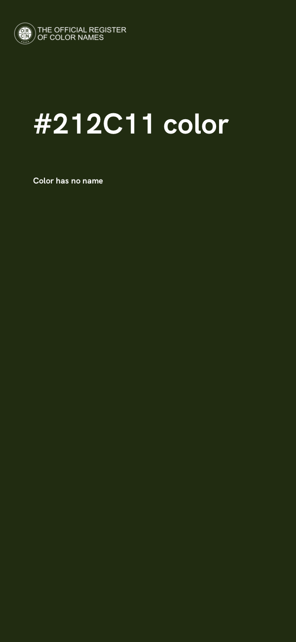 #212C11 color image