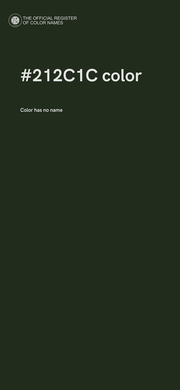 #212C1C color image