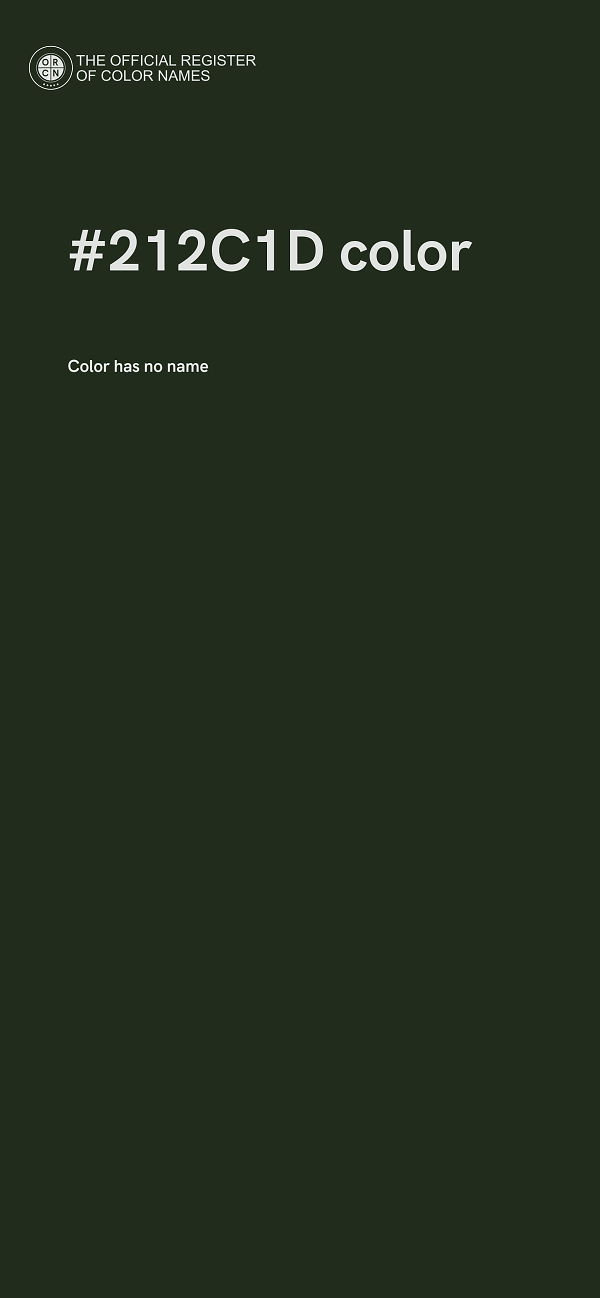 #212C1D color image