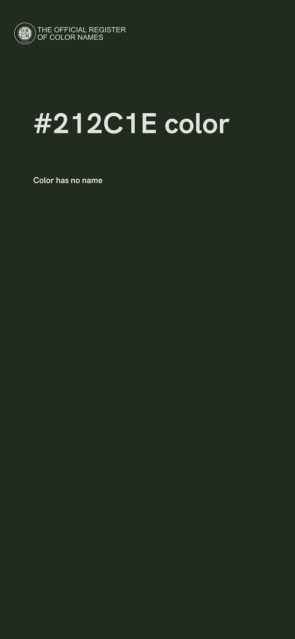 #212C1E color image
