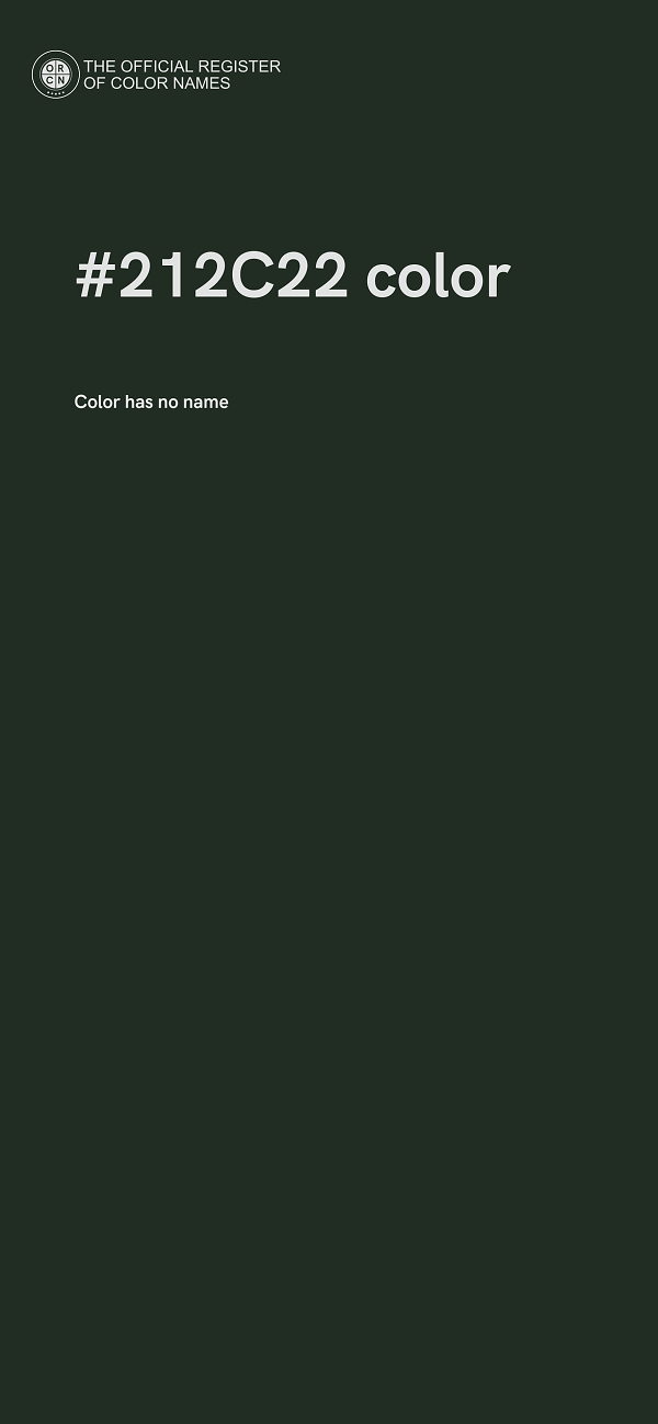 #212C22 color image