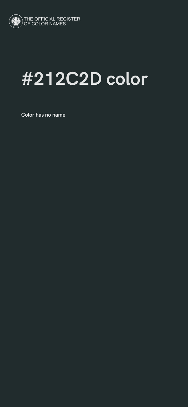 #212C2D color image