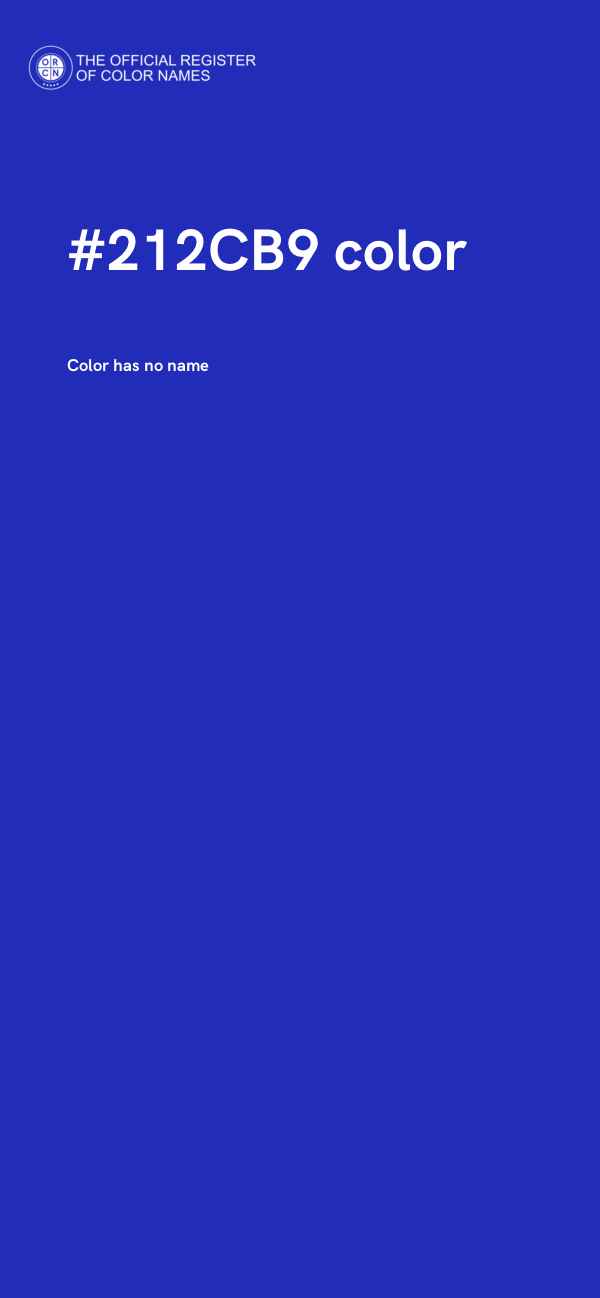 #212CB9 color image