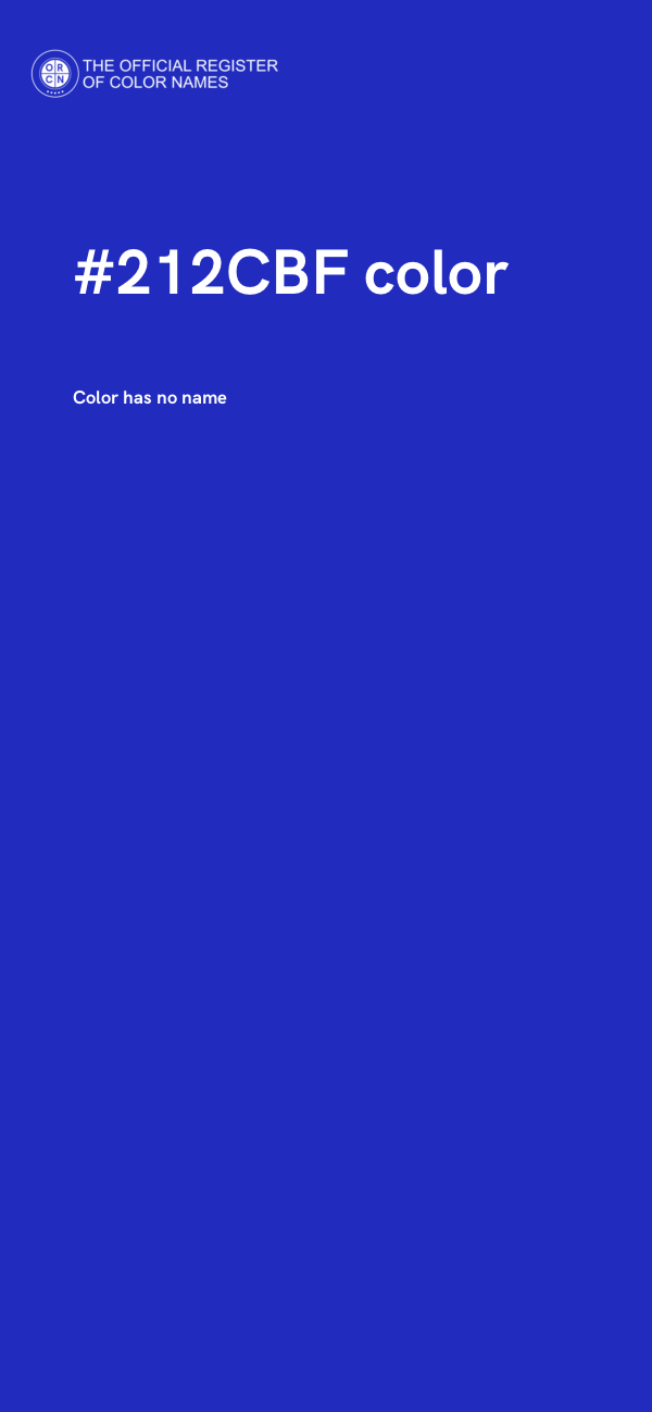 #212CBF color image