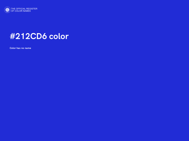 #212CD6 color image