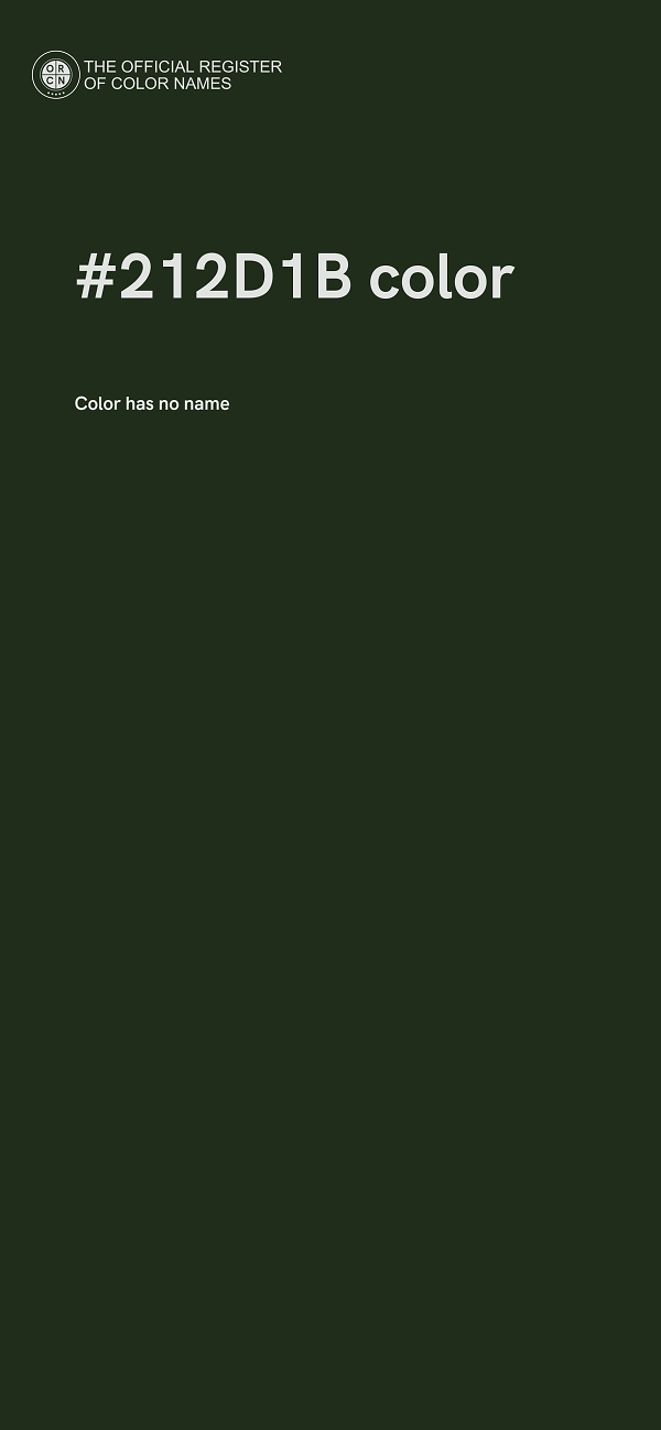 #212D1B color image