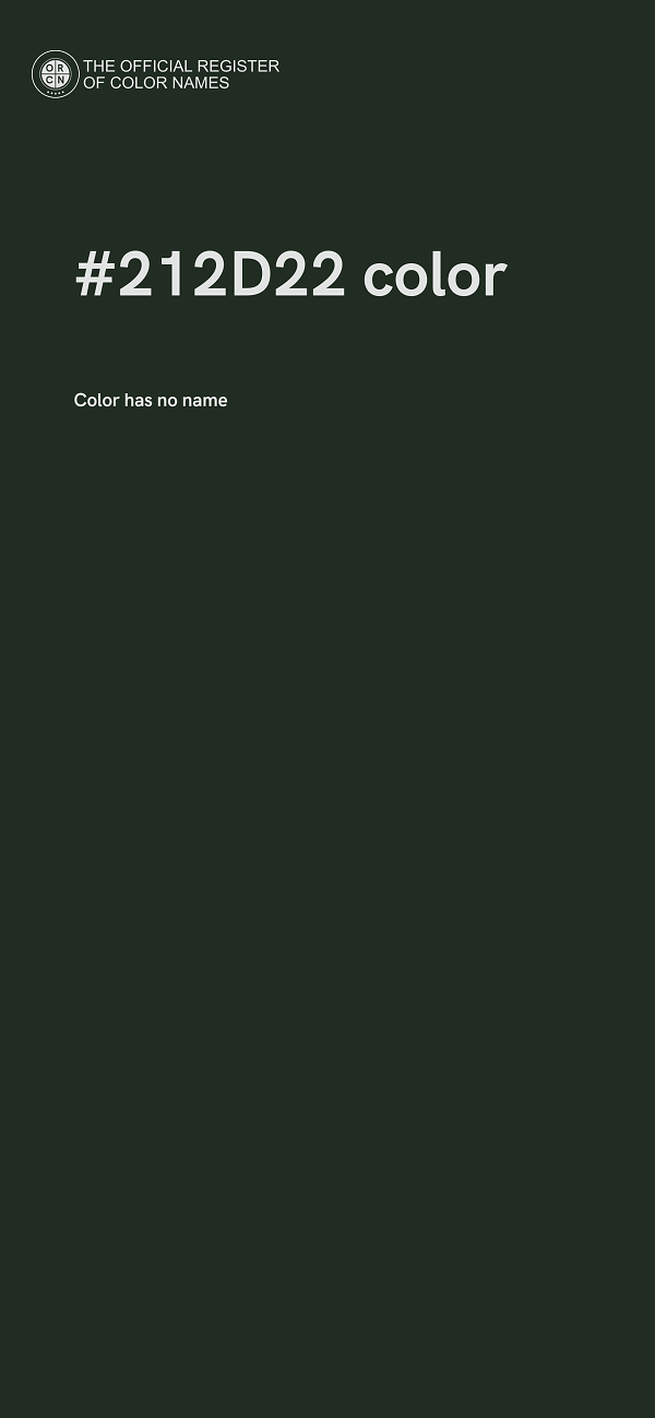 #212D22 color image