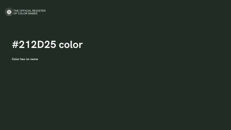 #212D25 color image