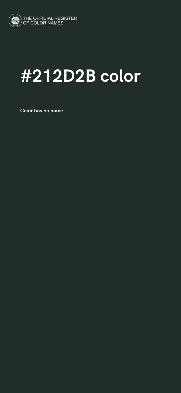 #212D2B color image