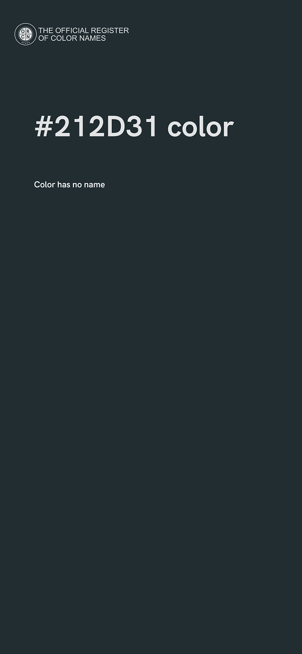#212D31 color image