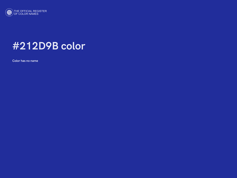 #212D9B color image