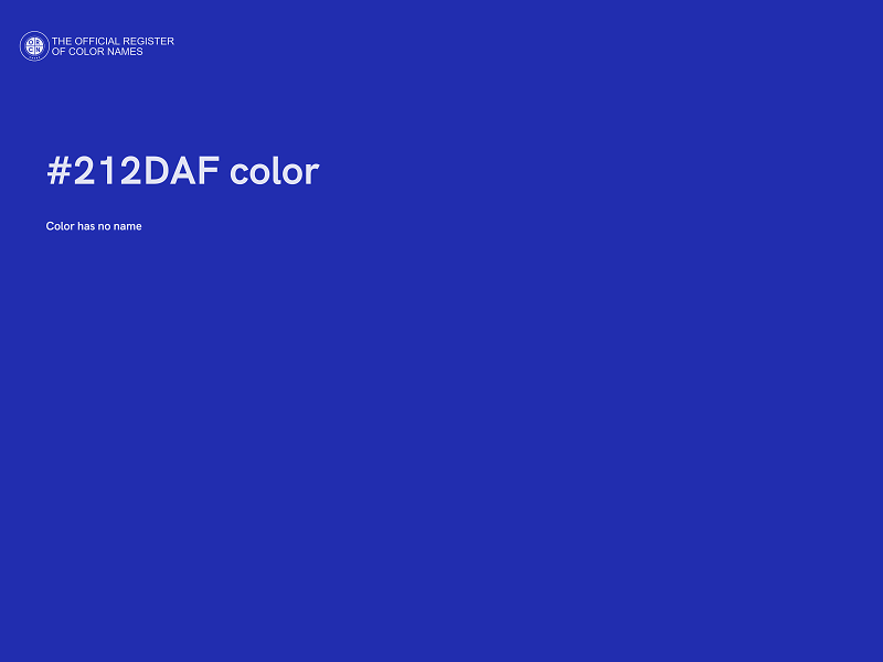 #212DAF color image