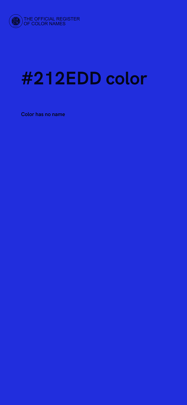 #212EDD color image