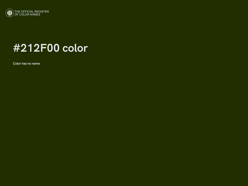 #212F00 color image